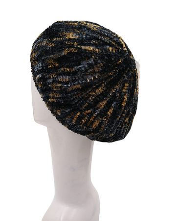 SG SG04-WL-MIX-BGC  Black/Grey/Champagne Lined Chenille myselflingerie.com